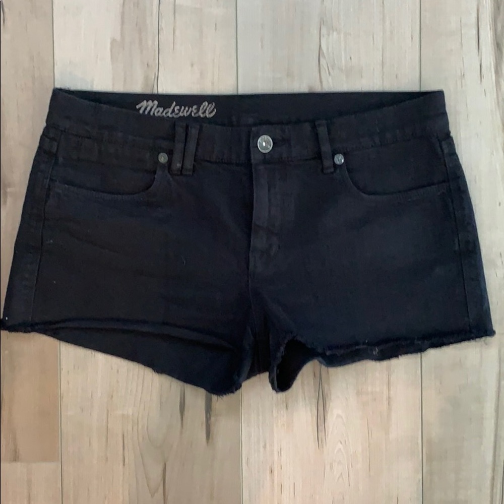 Madewell Black Jean Shorts - size 28